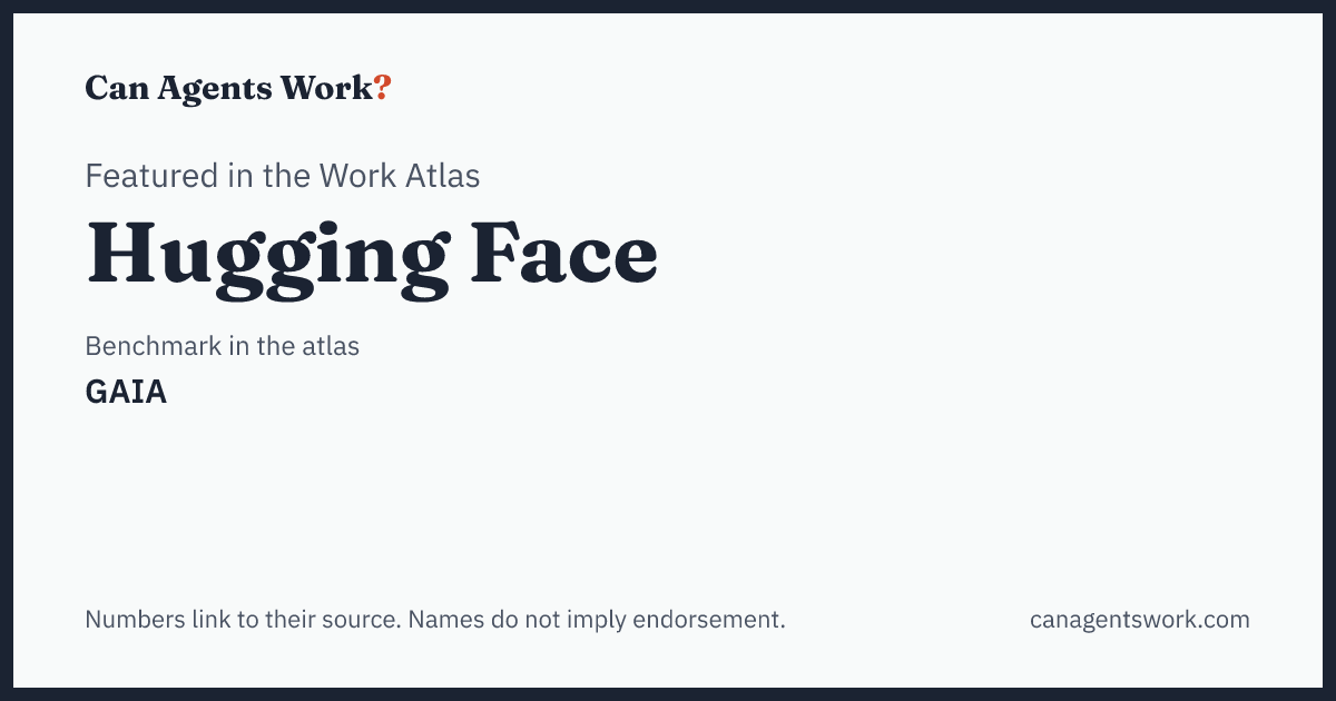 Hugging Face's agent benchmarks, mapped onto the world of work: